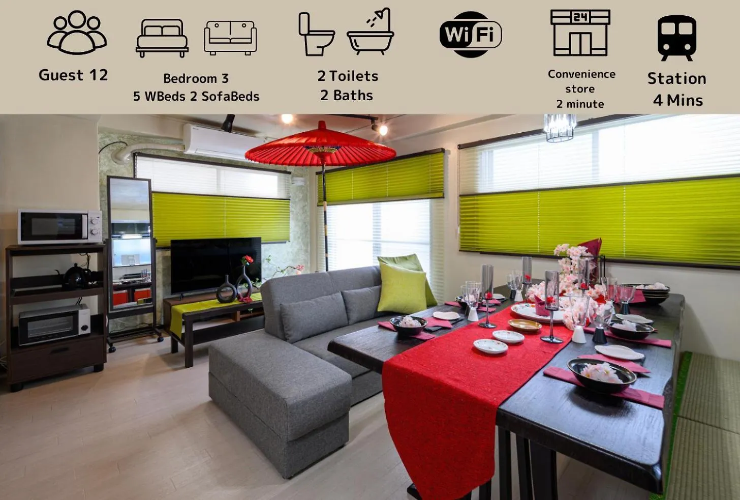 Premier Suite Shinjuku Akebonobashi Front location